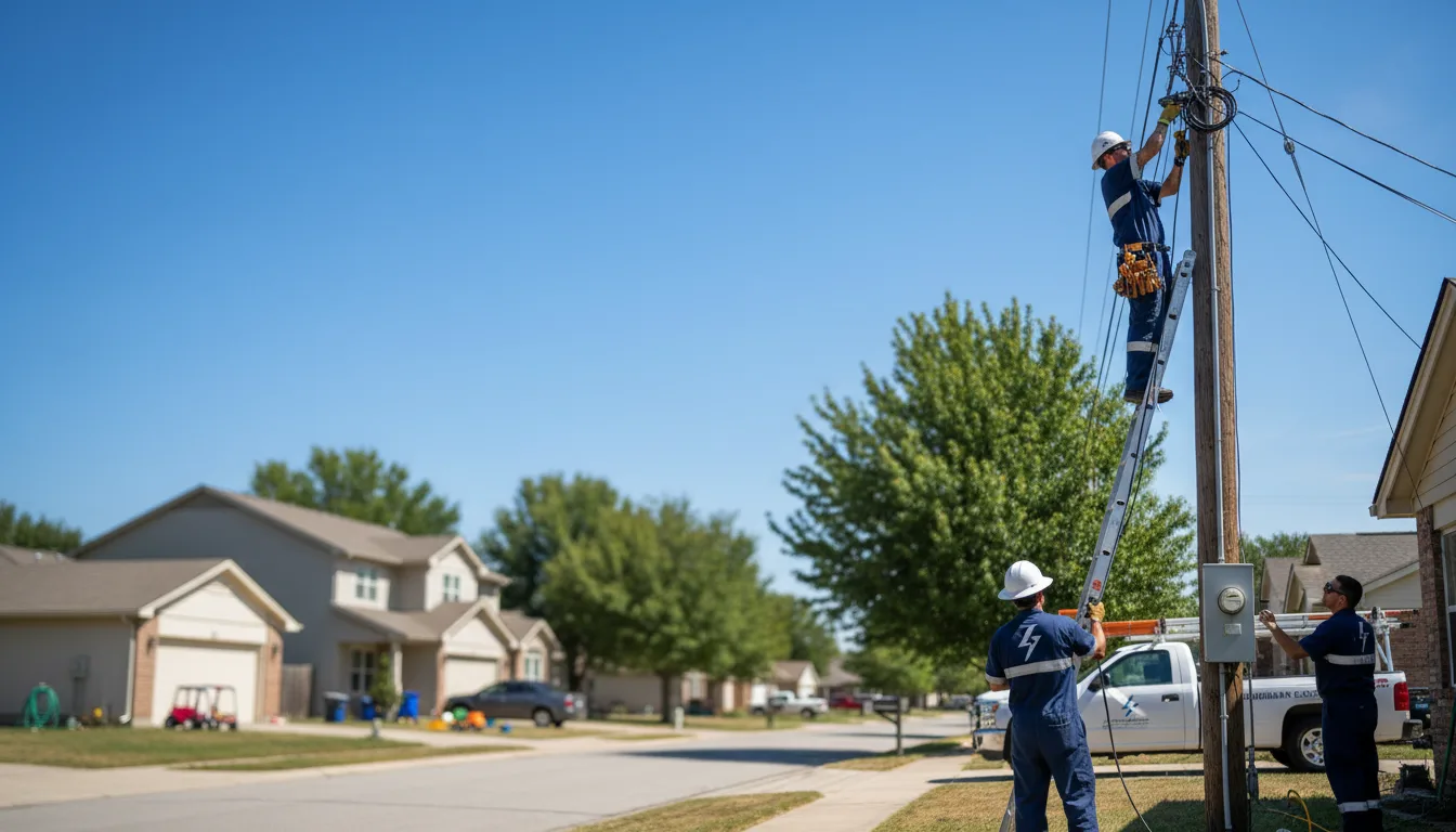 Residential electrician providing installation services in Sherwood, AR